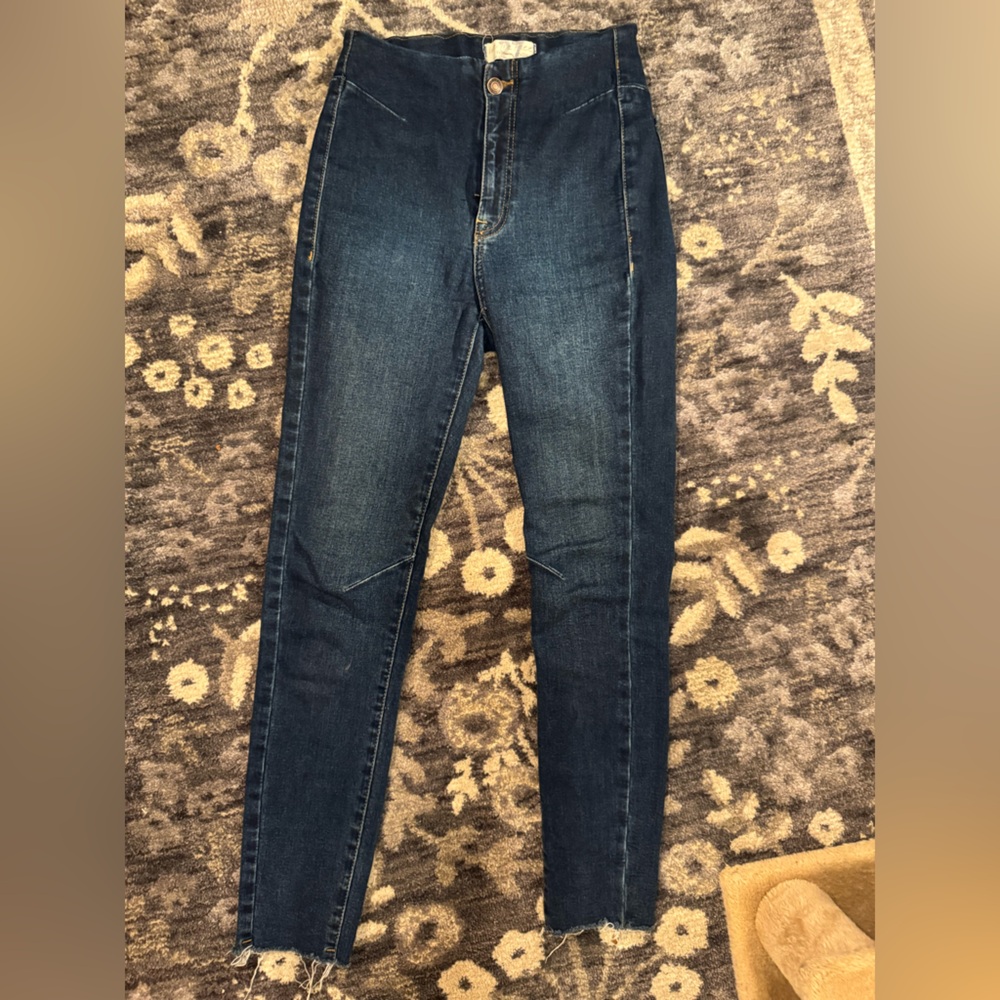Free People We the Free Stretchy High Waisted Skinny Jeans